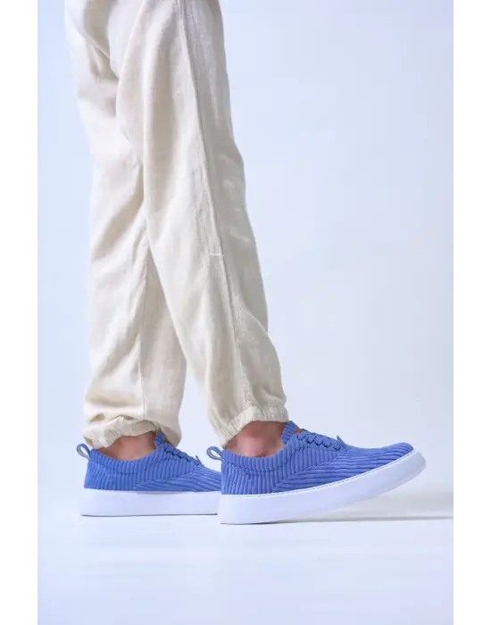 TB173 KBT Velluto Erkek Ayakkabı MAVI