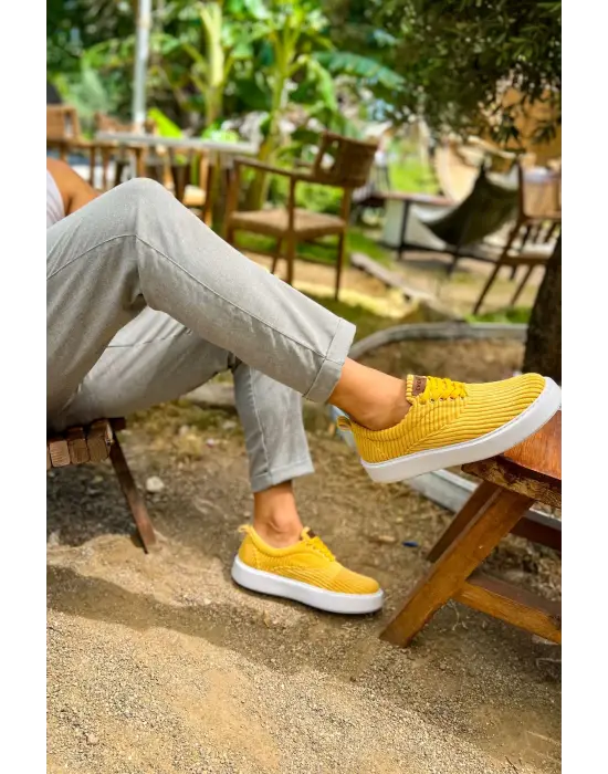 TB173 KBT Velluto Erkek Ayakkabı SARI