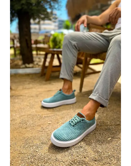 TB173 KBT Velluto Erkek Ayakkabı SU YESILI