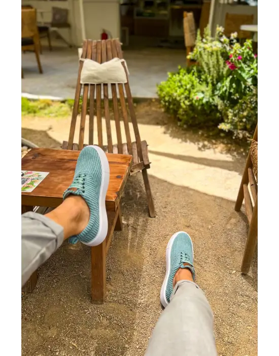 TB173 KBT Velluto Erkek Ayakkabı SU YESILI