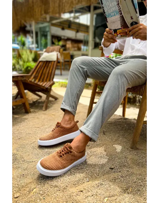 TB173 KBT Velluto Erkek Ayakkabı TABA