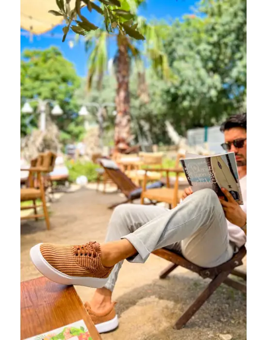 TB173 KBT Velluto Erkek Ayakkabı TABA