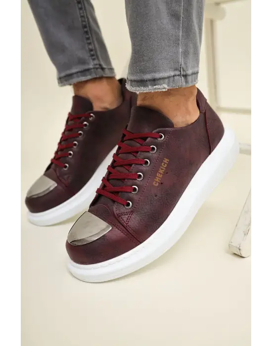 TB175 CBT Mirror Erkek Ayakkabı BORDO