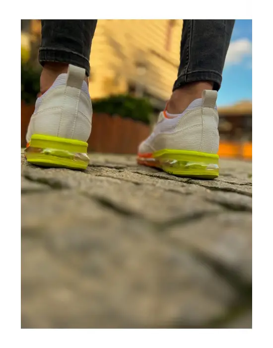 TB181 RRT İpekyol  Erkek Ayakkabı BEYAZ - TURUNCU