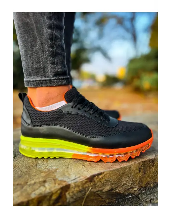 TB181 RRT İpekyol  Erkek Ayakkabı SIYAH - TURUNCU