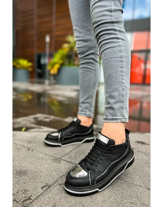 TB183 CST Jet Setter Mirror  Erkek Ayakkabı SIYAH/GUMUS