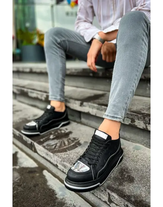 TB183 CST Jet Setter Mirror  Erkek Ayakkabı SIYAH/GUMUS