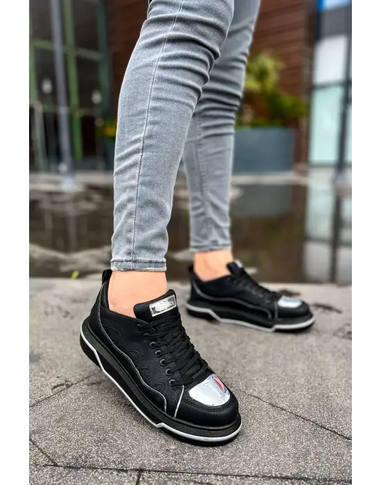 TB183 CST Jet Setter Mirror  Erkek Ayakkabı SIYAH/GUMUS