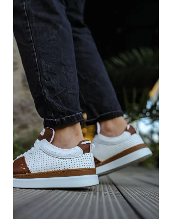 TB201 CBT Hercules Erkek Ayakkabı TABA/BEYAZ