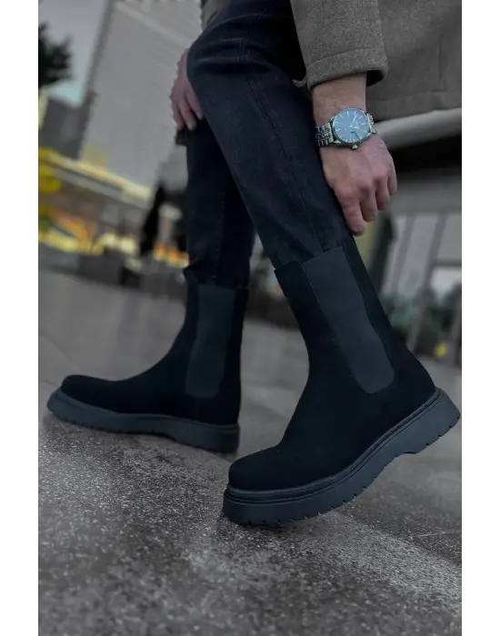 TB223 SRT Alaska Süet Erkek Bot SIYAH