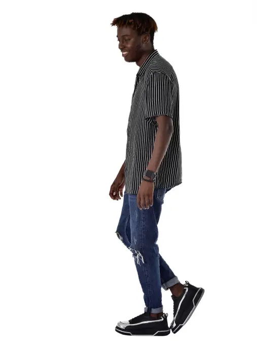 TB241 CST Signature Line Up Erkek Ayakkabı SIYAH/GUMUS