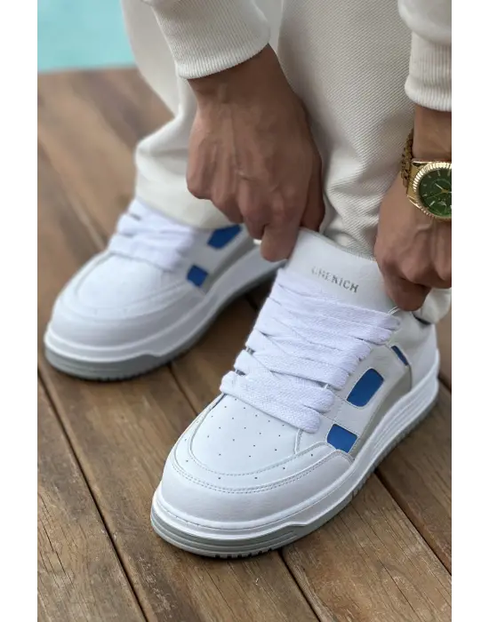 TB2410 CBT Avax  Erkek Spor Ayakkabı BEYAZ/MAVI