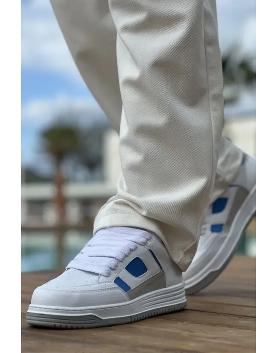 TB2410 CBT Avax  Erkek Spor Ayakkabı BEYAZ/MAVI