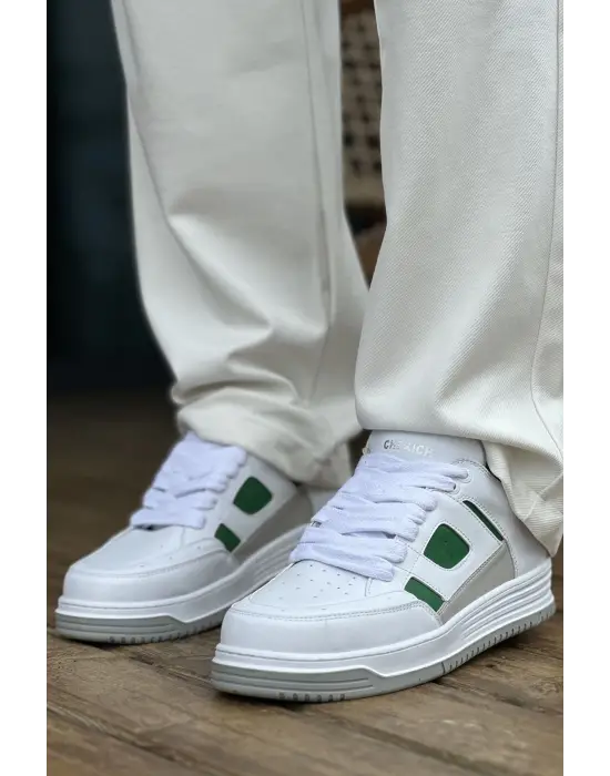 TB2410 CBT Avax  Erkek Spor Ayakkabı BEYAZ/YESIL