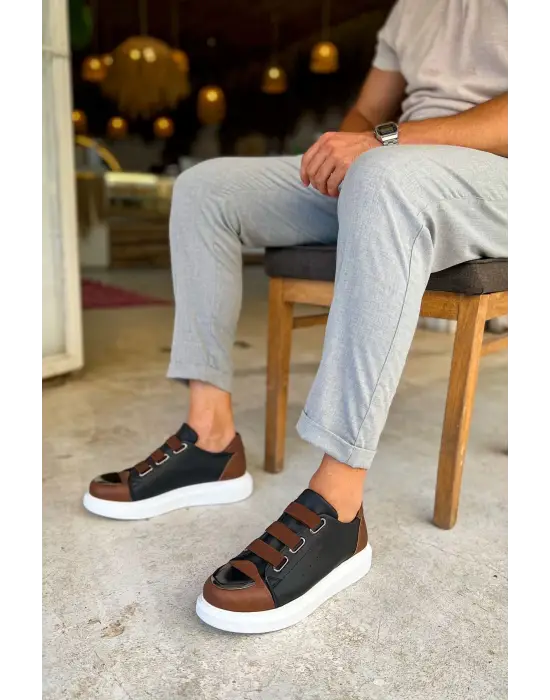 TB251 GBT Mirror Furry Erkek Ayakkabı SIYAH/TABA