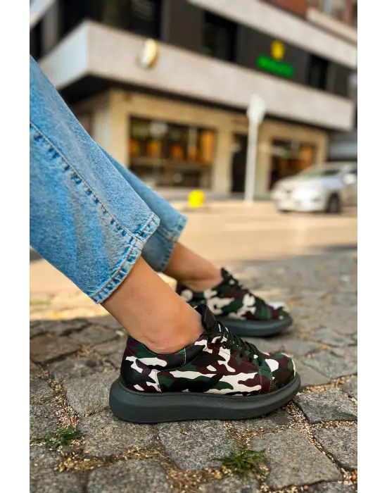 TB252 RRT Printed Erkek Ayakkabı 306 YESIL KAMUFLAJ