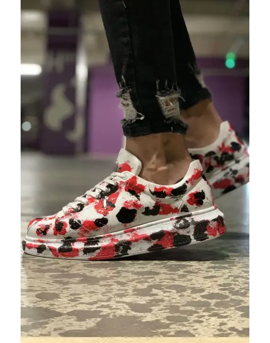 TB254 CBT Pittura Erkek Ayakkabı 409 KIRMIZI / SIYAH