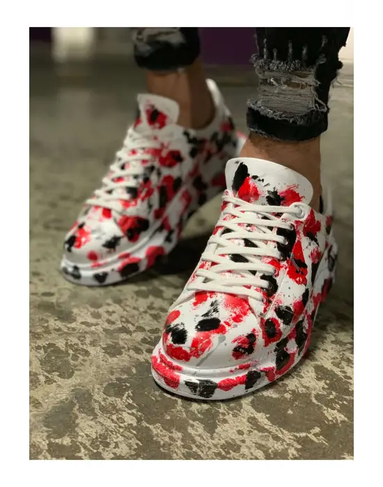 TB254 CBT Pittura Erkek Ayakkabı 409 KIRMIZI / SIYAH