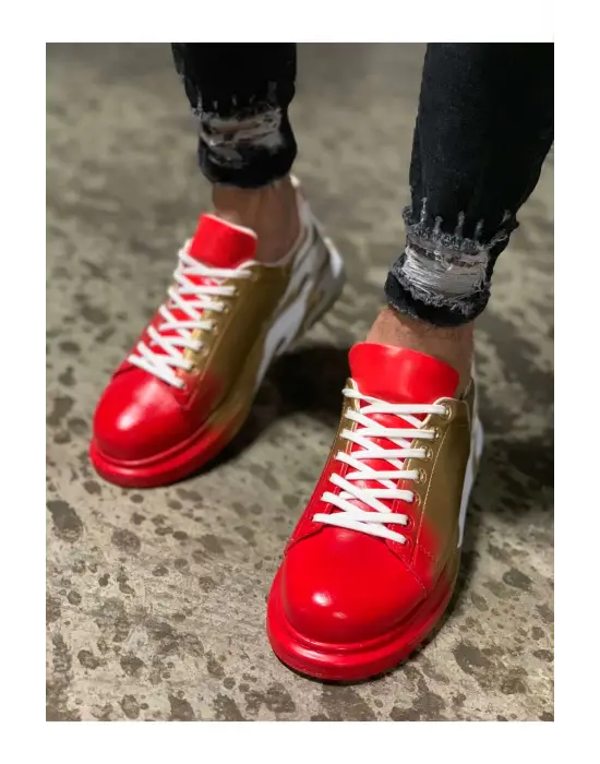 TB254 CBT Pittura Erkek Ayakkabı 413 ALV KIRMIZI / ALTIN