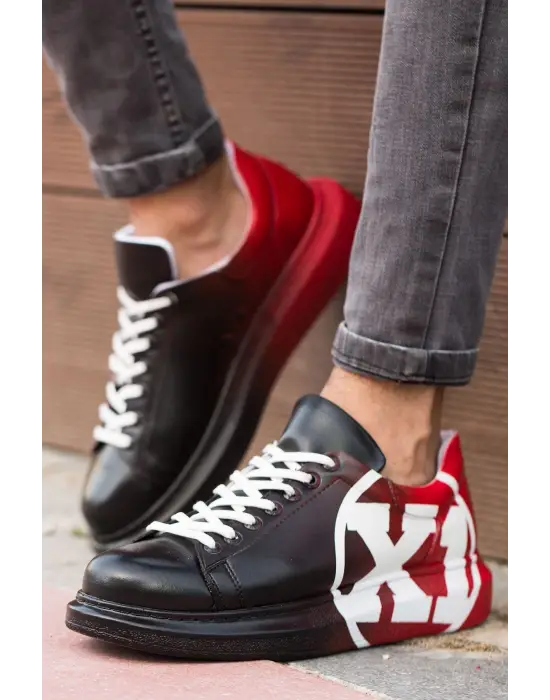 TB254 CBT Pittura Erkek Ayakkabı 445 SIYAH / KIRMIZI X1