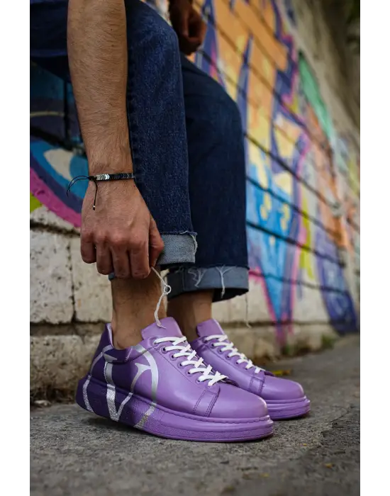 TB254 CBT Pittura Erkek Ayakkabı 490 MOR/ KOYU MOR V