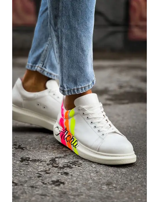 TB254 CBT Pittura Erkek Ayakkabı 501 ALOHA SARI PEMBE BEYAZ