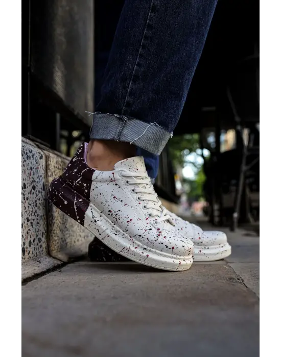 TB254 CBT Pittura Erkek Ayakkabı 517 KIRMIZI / SIYAH / KOYU MOR SPLUSH