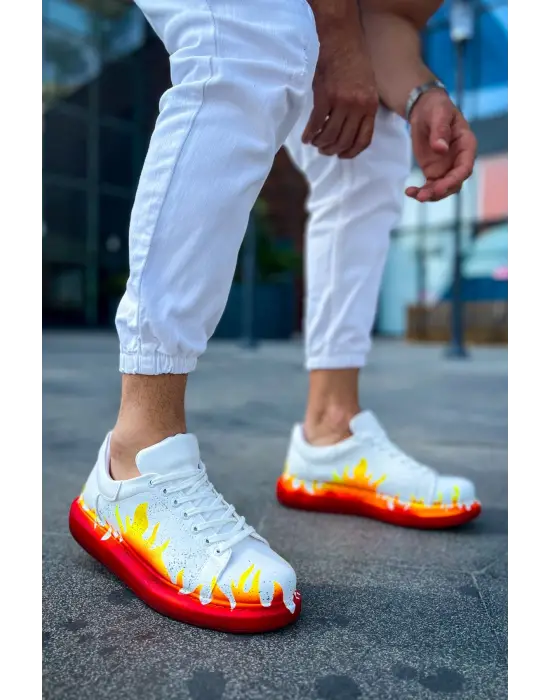 TB254 CBT Pittura Erkek Ayakkabı 535 KIRMIZI ALEV