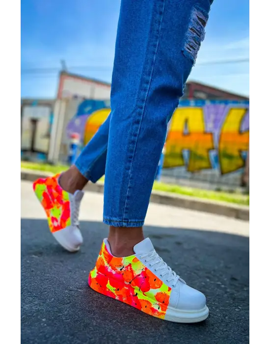 TB254 CBT Pittura Erkek Ayakkabı 535 NEON TURUNCU / SIYAH YAĞMUR