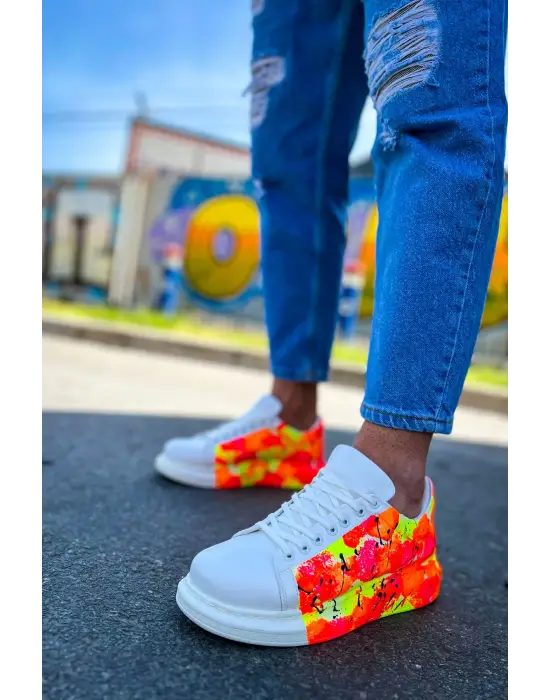 TB254 CBT Pittura Erkek Ayakkabı 535 NEON TURUNCU / SIYAH YAĞMUR