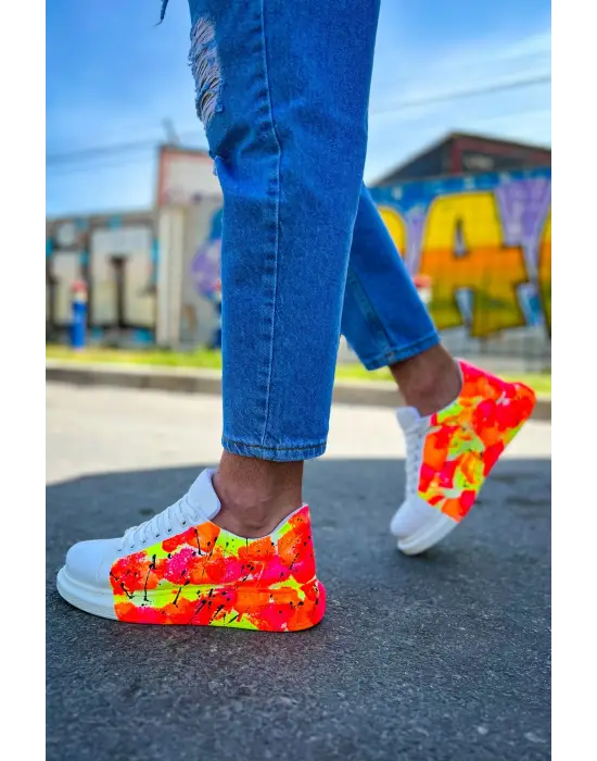 TB254 CBT Pittura Erkek Ayakkabı 535 NEON TURUNCU / SIYAH YAĞMUR