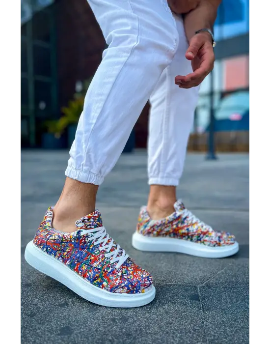 TB254 CBT Pittura Erkek Ayakkabı 537 CRAZY SPLUSH BEYAZ