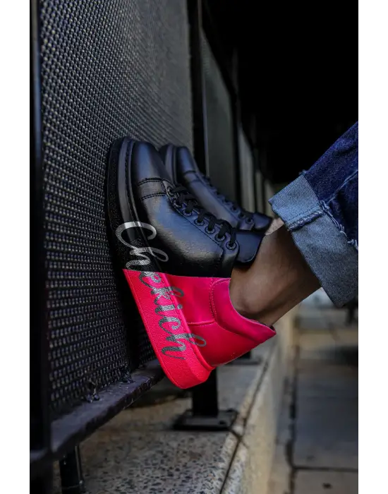 TB254 CST Pittura Erkek Ayakkabı 477 SIYAH / PEMBE  Terzi Bey