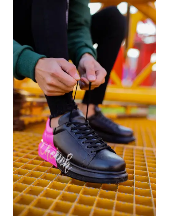 TB254 CST Pittura Erkek Ayakkabı 477 SIYAH / PEMBE  Terzi Bey