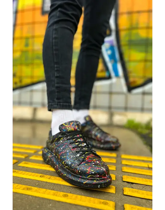 TB254 CST Pittura Erkek Ayakkabı 498 SARI / MAVI / KIRMIZI SPLUSH