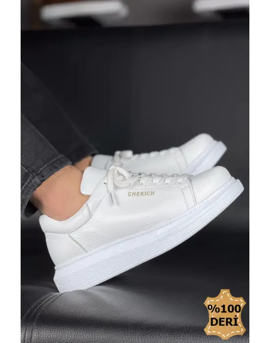 TB257 DBT Estrella Deri Erkek Ayakkabı BEYAZ