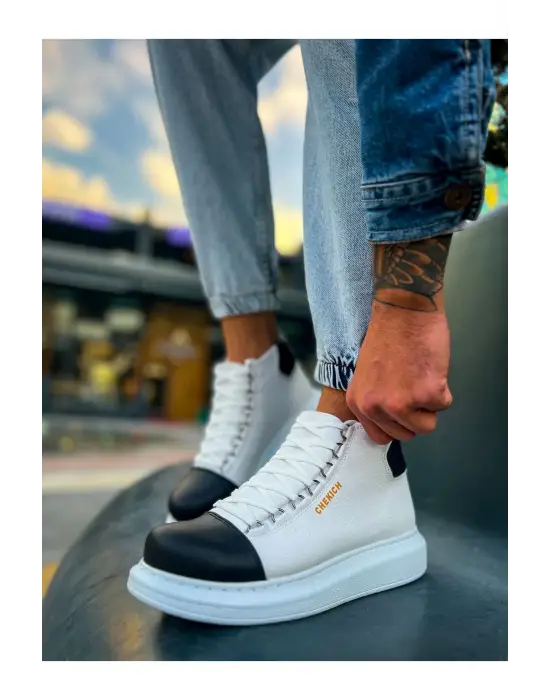 TB258 GBT Roma Colourful Erkek Bot BEYAZ/SIYAH