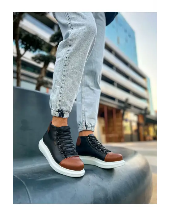 TB258 GBT Roma Colourful Erkek Bot SIYAH/TABA