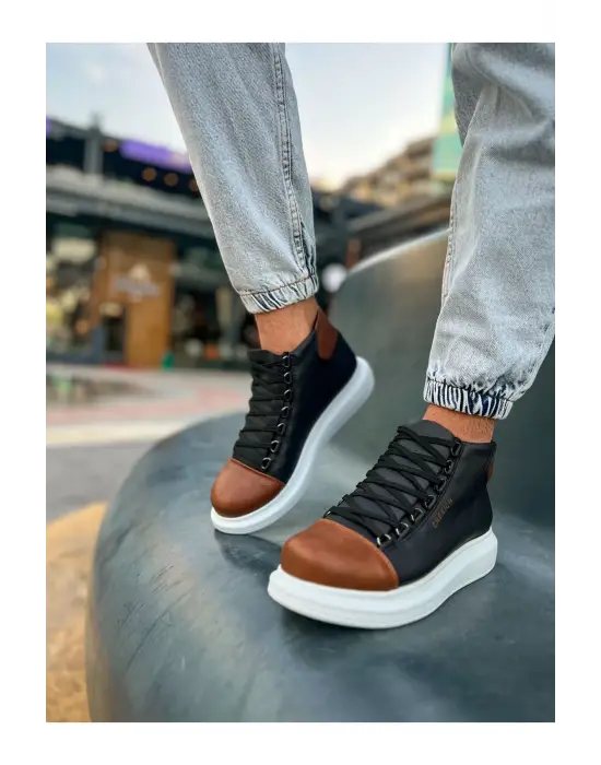 TB258 GBT Roma Colourful Erkek Bot SIYAH/TABA