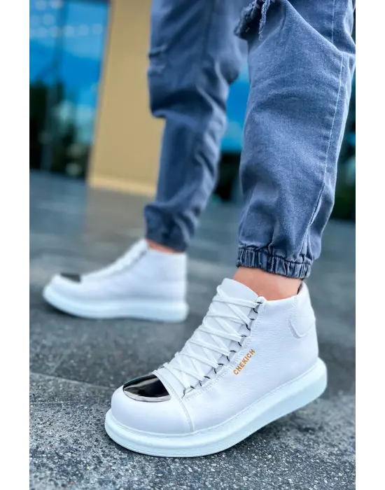 TB267 CBT Roma Mirror Erkek Bot BEYAZ