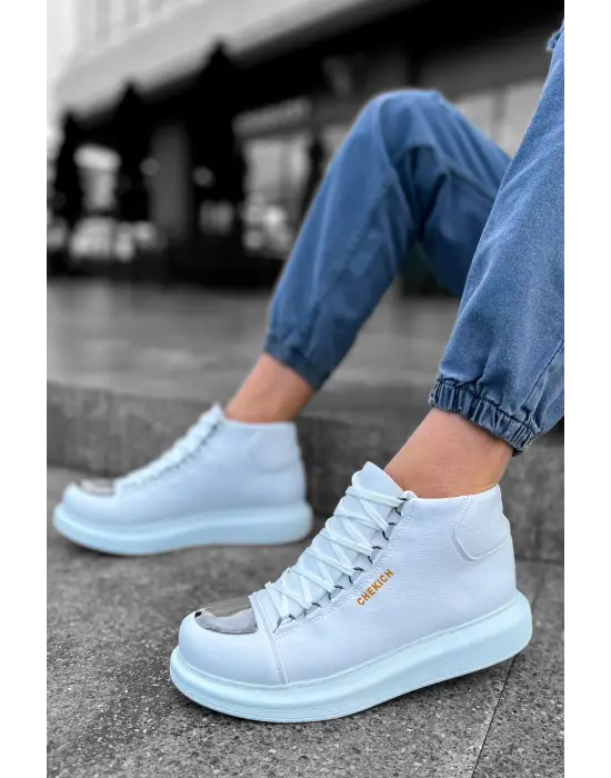 TB267 CBT Roma Mirror Erkek Bot BEYAZ