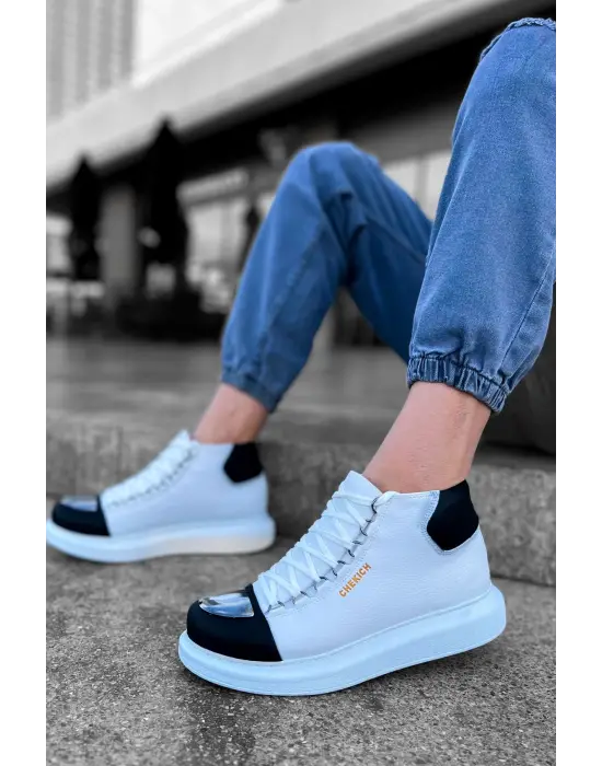 TB267 GBT Roma Mirror Erkek Bot BEYAZ/SIYAH