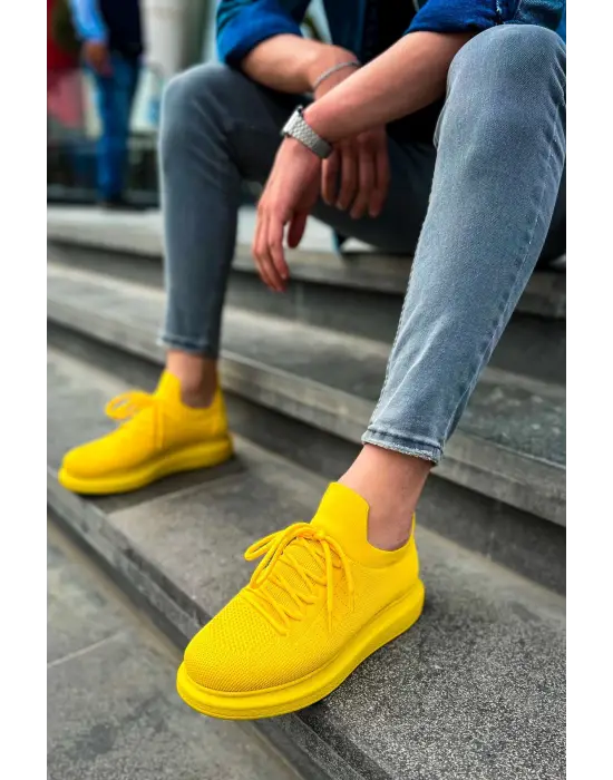 TB307 RT Tricot Erkek Ayakkabı SARI