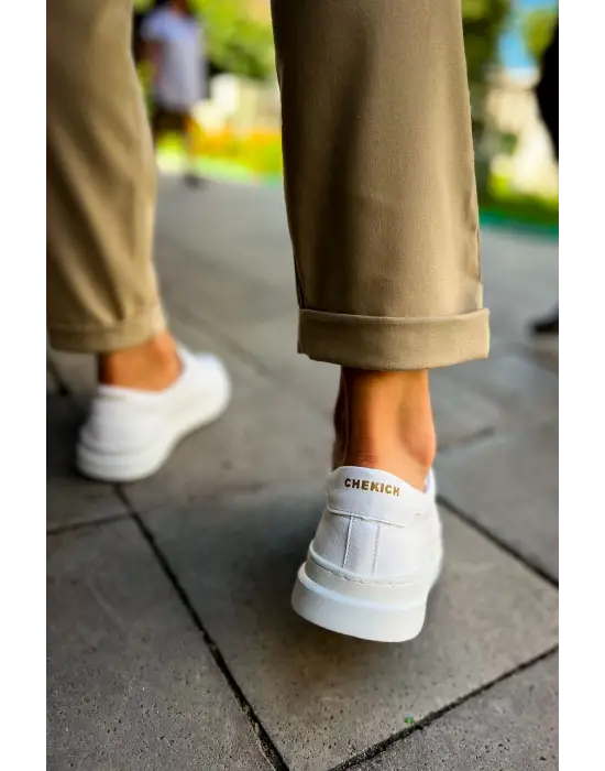 TB979 Santoni CRT Spor Erkek Ayakkabı BEYAZ