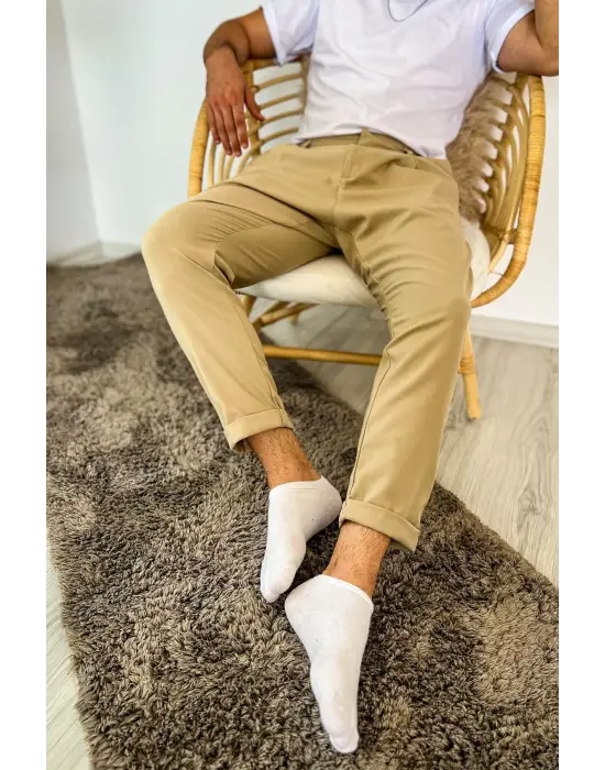 Chekcich Jogger Pantolon BEJ