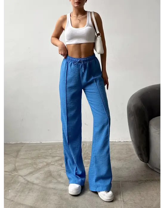 Çımalı Keten Pantolon