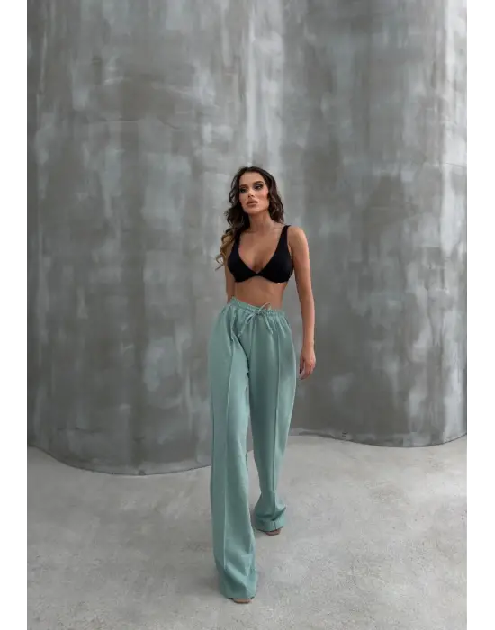 Çımalı Keten Pantolon