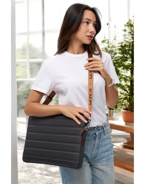 Çizgili Su Geçirmez Macbook Air Pro 15.6 & 16 İnç Gri Laptop Tablet Kılıfı