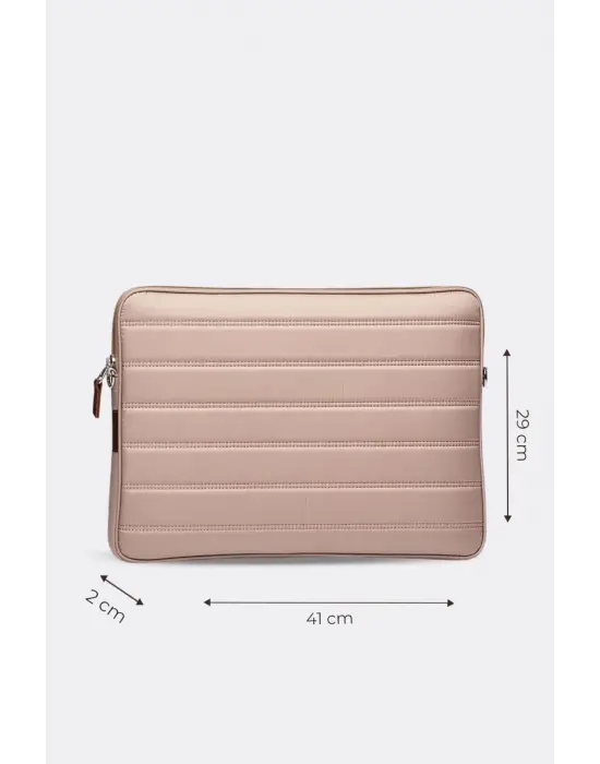 Çizgili Su Geçirmez Macbook Air Pro 15.6 & 16 İnç Vizon Laptop Tablet Kılıfı