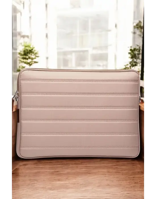 Çizgili Su Geçirmez Macbook Air Pro 15.6 & 16 İnç Vizon Laptop Tablet Kılıfı